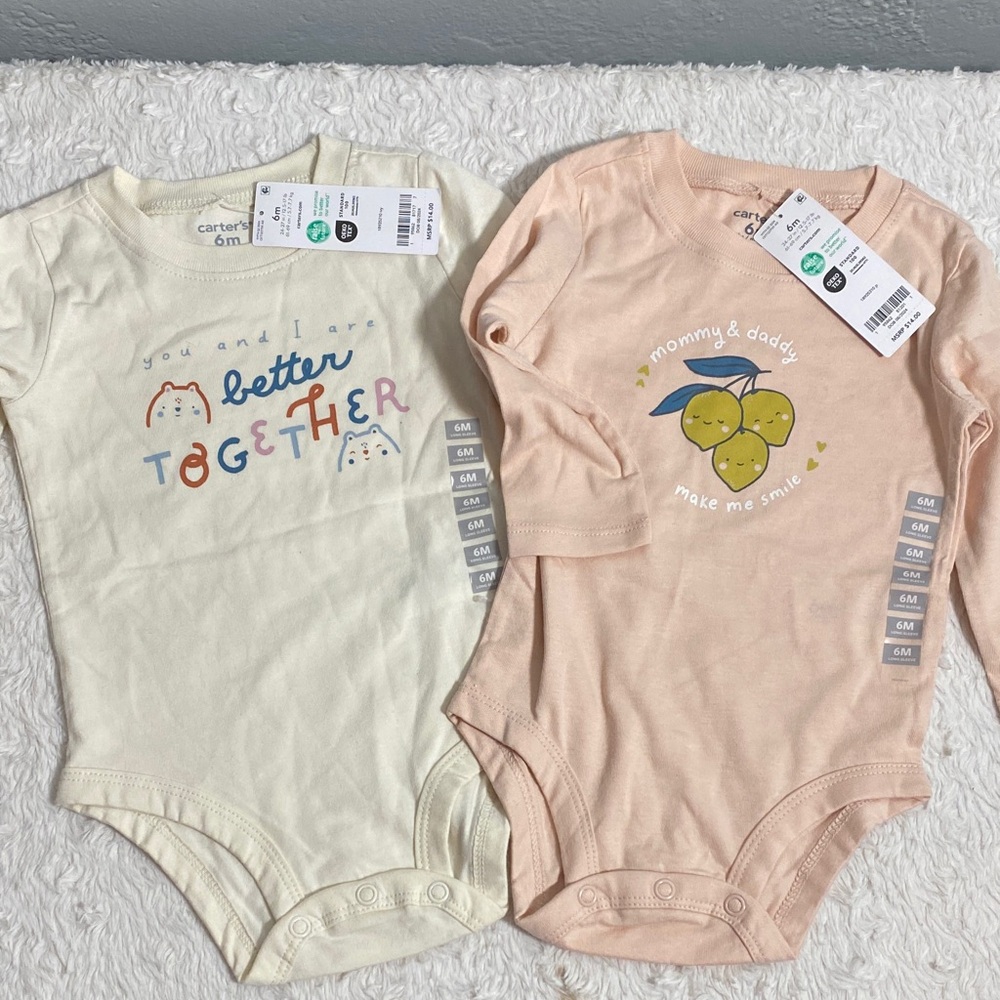 Carters 6 mo Onesies Bundle NWT